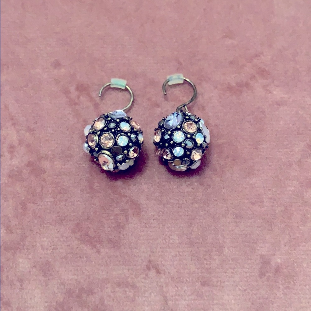Crystal Brûlée Ball Drop Earrings